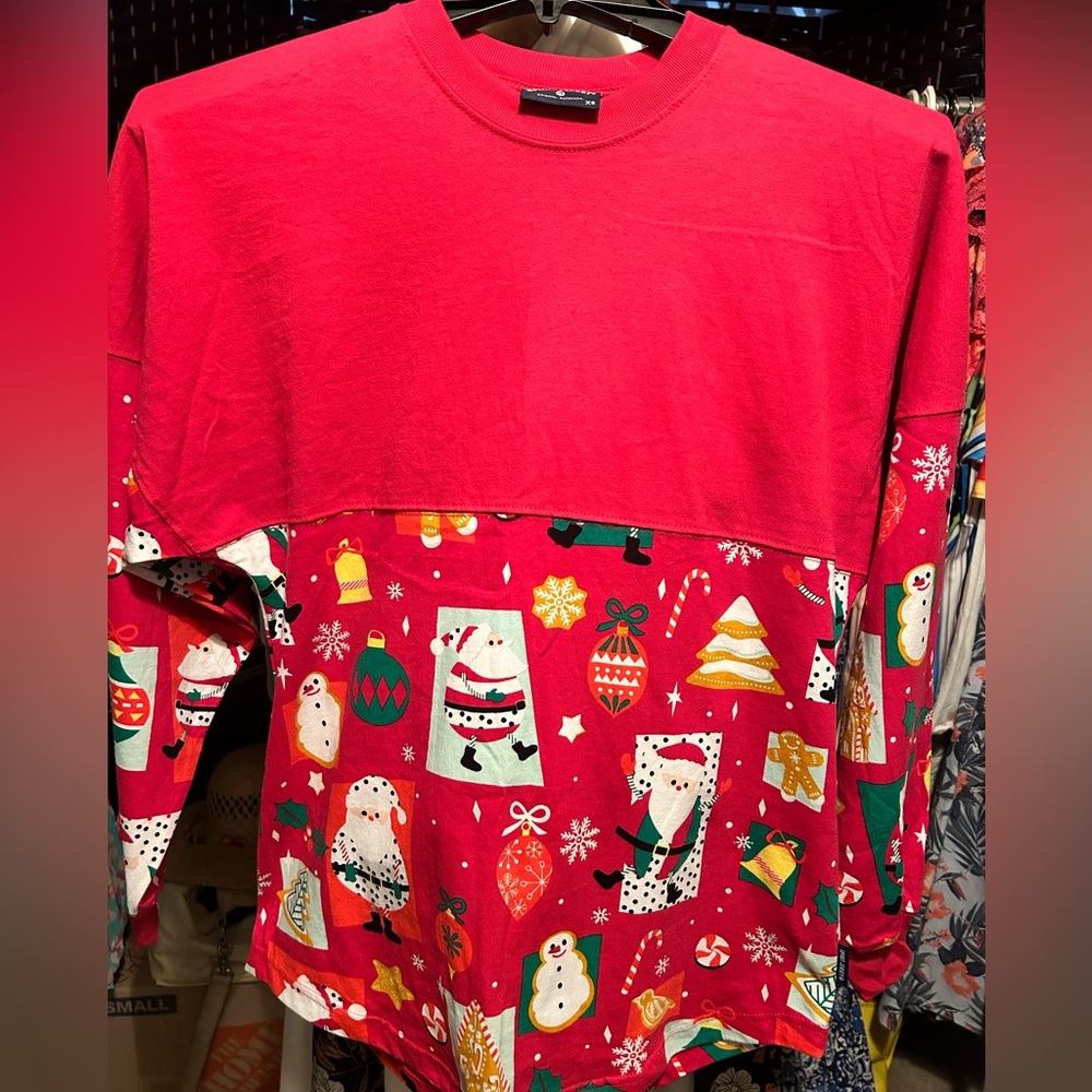 New SPIRIT JERSEY CHRISTMAS SHIRT XS OVERSIZED